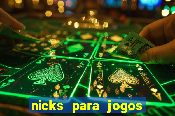 nicks para jogos de tiro